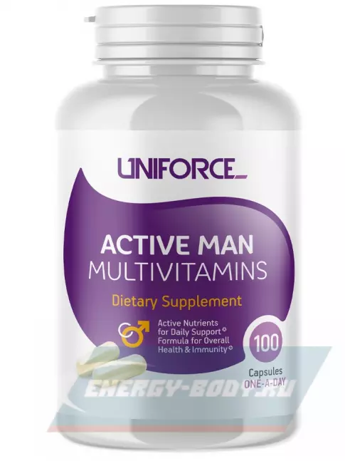  Uniforce Active Man Multivitamins 100 капсул