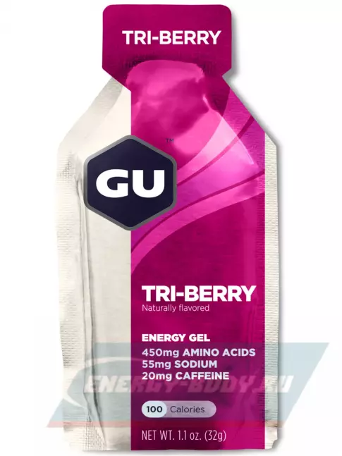 Энергетический гель GU ENERGY GU Original Energy Gel 20mg caffeine 32 г, Лесные ягоды