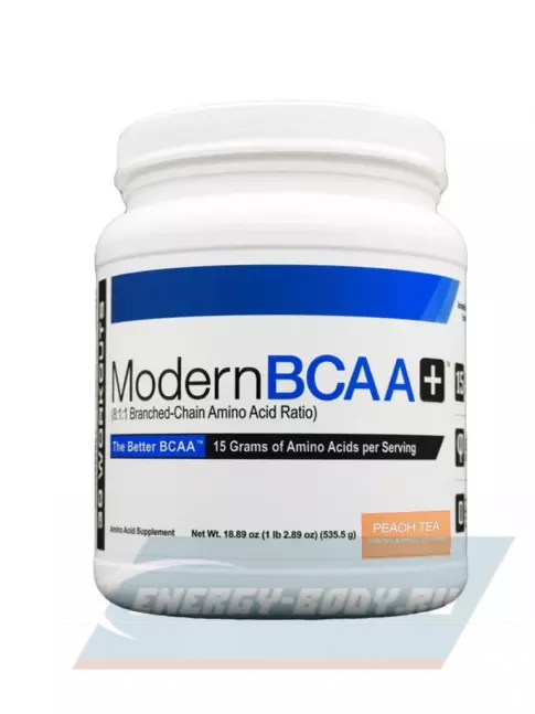 ВСАА MODERN SPORTS NUTRITION Modern BCAA 8:1:1 Plus + 535.5 г, Персиковый чай
