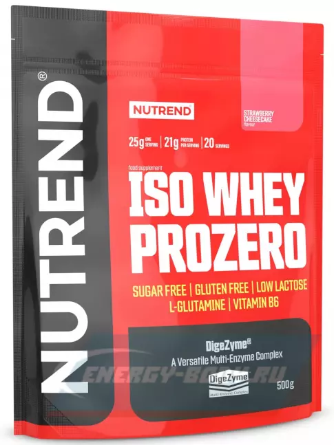  NUTREND Iso Whey Prozero 500 г, Клубничный чизкейк