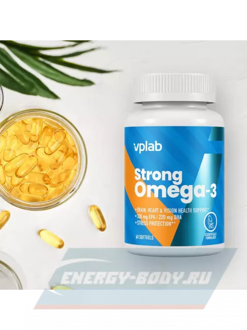 Omega 3 VP Laboratory STRONG OMEGA 3 60 капсул