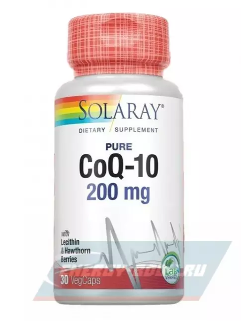  Solaray CoQ-10 200 mg 30 вегетарианских капсул