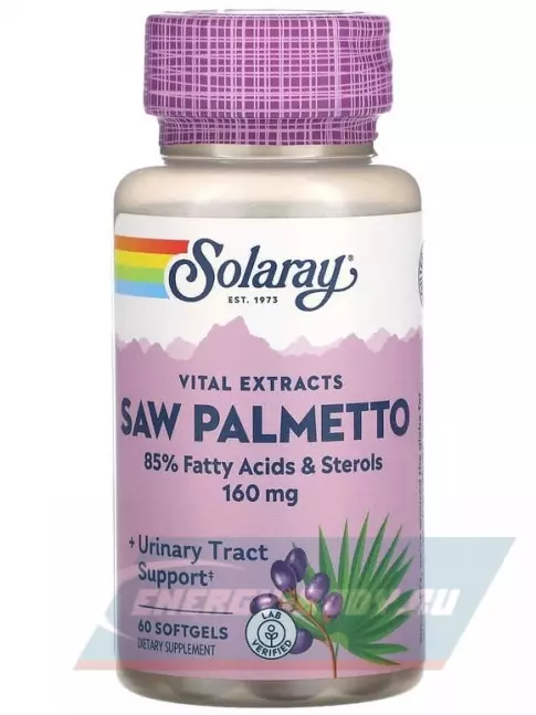  Solaray Saw Palmetto Berry Extract 160 mg 60 капсул
