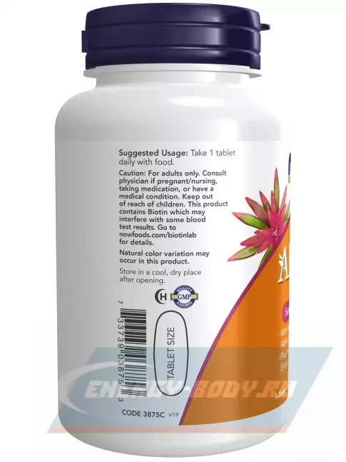  NOW FOODS ADAM Tablets Multi 60 таблеток