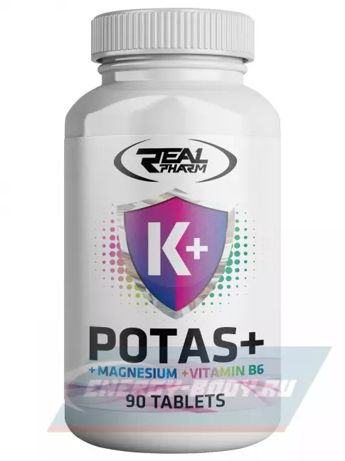 Минералы Real Pharm Potas + Magnez + B6 90 таблеток