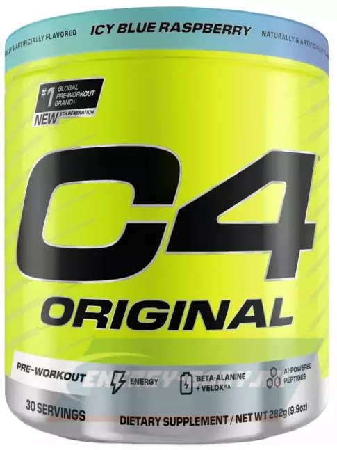 Предтерник Cellucor C4 Pre-Workout 282 г, Ледяная голубая малина