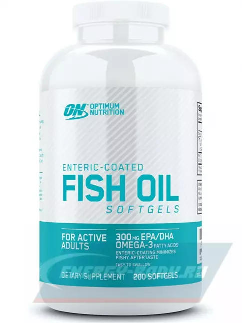 Omega 3 Optimum Nutrition Fish Oil softgels 200 капсул, Нейтральный