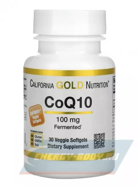  California Gold Nutrition CoQ10 100mg 30 капсул