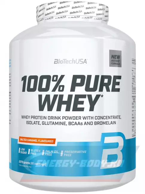  BioTechUSA 100% Pure Whey 2270 г, Соленая карамель