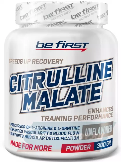  Be First Citrulline Malate Powder 300 г, Натуральный