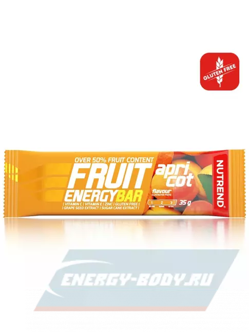 Батончик энергетический NUTREND FRUIT ENERGY BAR 35 г, Абрикос