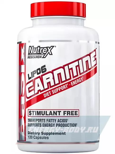 L-Карнитин NUTREX Lipo-6 Carnitine 1488.1 mg (US) 120 капсул