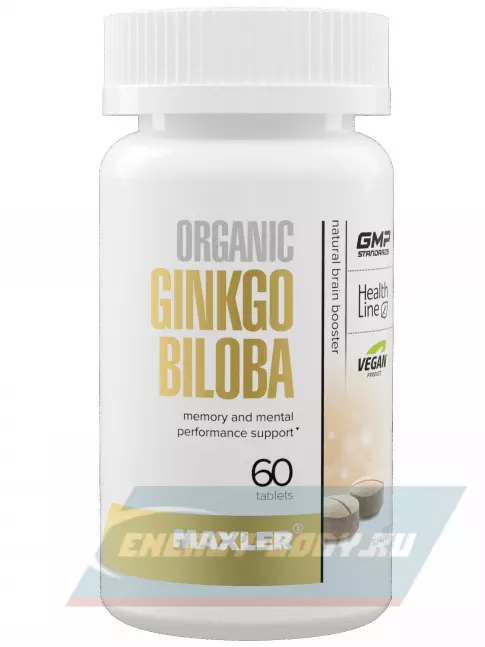  MAXLER Ginkgo Biloba Organic 60 таблеток