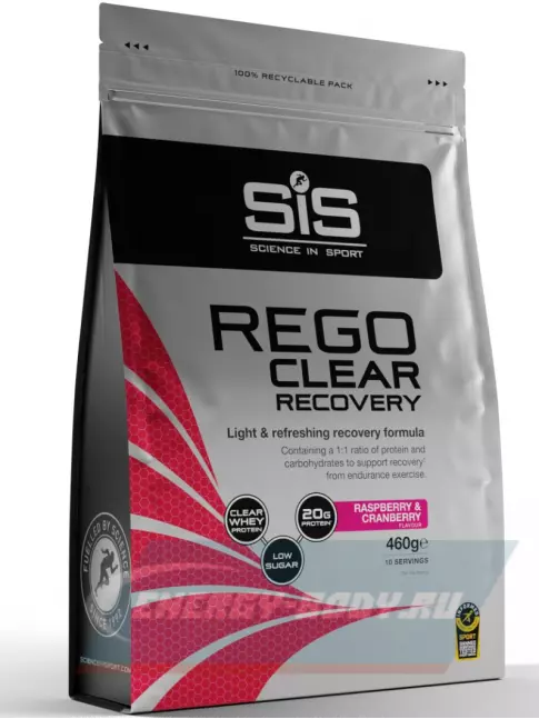 Предтерник SCIENCE IN SPORT (SiS) REGO Clear Recovery 460 г, Малина - клюква