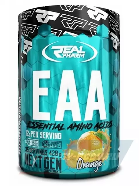 Аминокислотны Real Pharm EAA Powder 420 г, Апельсин