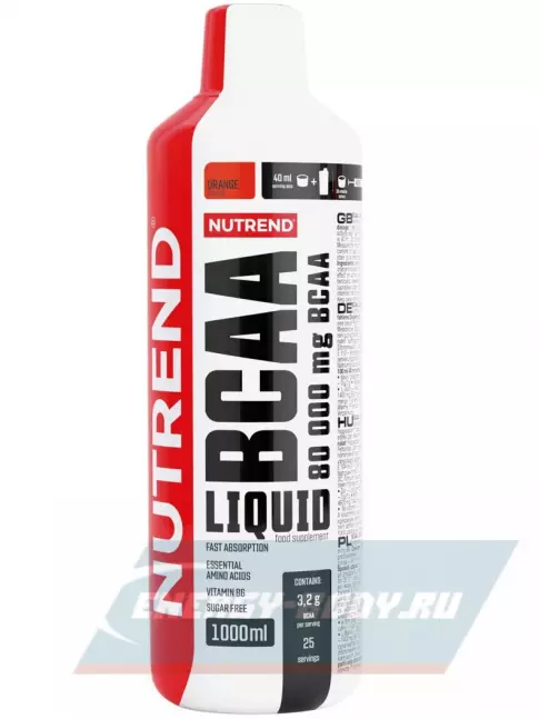 ВСАА NUTREND BCAA Liquid 2:1:1 1000 мл, Апельсин