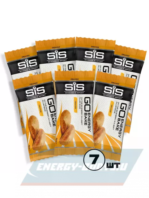 Батончик энергетический SCIENCE IN SPORT (SiS) GO Energy Bake 7 x 50 г, Апельсин Батончик энергетический SCIENCE IN SPORT (SiS) GO Energy Bake 7 x 50 г, Апельсин
