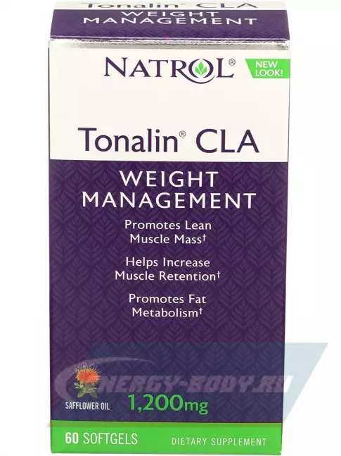 Omega 3 Natrol Tonalin CLA 1200 mg 60 капсул