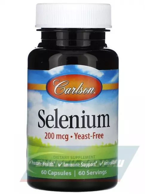 Минералы Carlson Labs Selenium 60 капсул