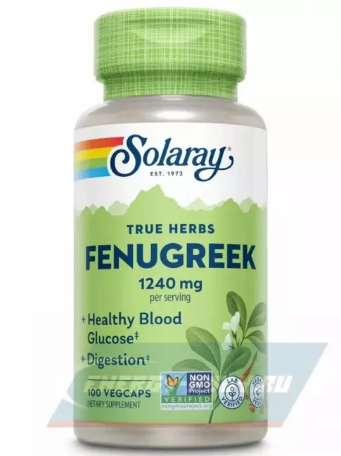  Solaray Fenugreek Seed 620 mg 100 веган капсул