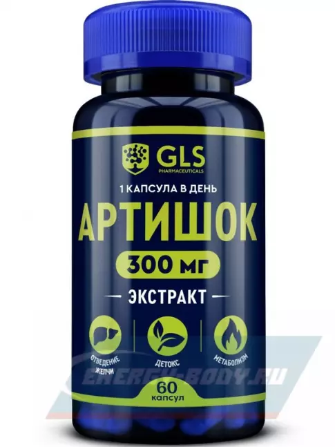  GLS pharmaceuticals Артишок 300 мг с витамином В3 60 капсул