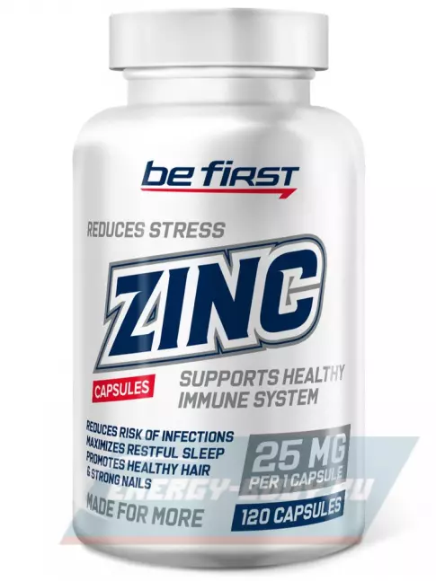 Be First Zinc citrate (цинка цитрат) 120 капсул Be First Zinc citrate (цинка цитрат) 120 капсул