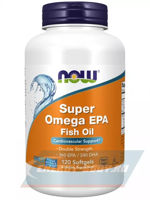 Omega 3 NOW FOODS Super Omega EPA 120 гелевые капсулы