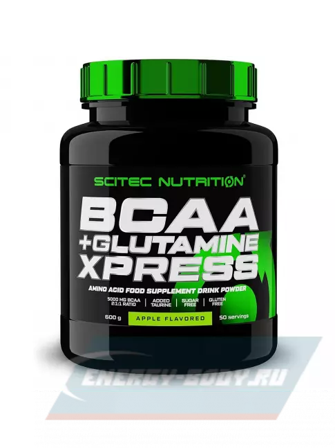ВСАА Scitec Nutrition BCAA + Glutamine Xpress 600 г, Яблоко