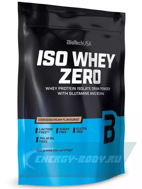 BioTechUSA Iso Whey Zero 500 г, Печенье с Кремом BioTechUSA Iso Whey Zero 500 г, Печенье с Кремом