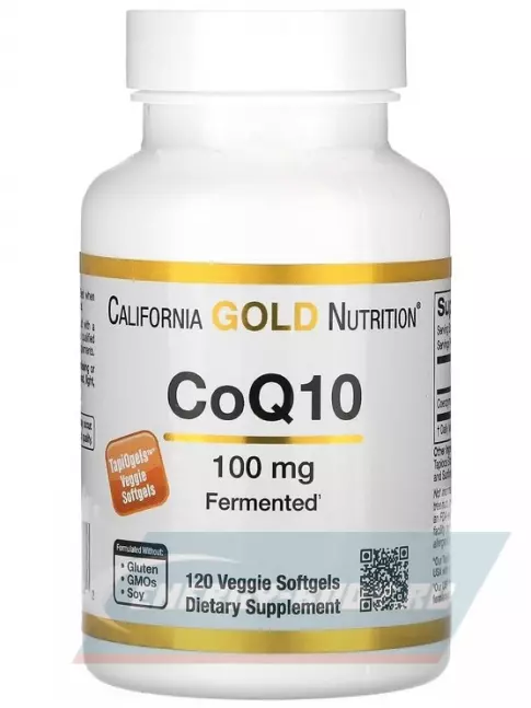  California Gold Nutrition CoQ10 100mg 120 веган капсул