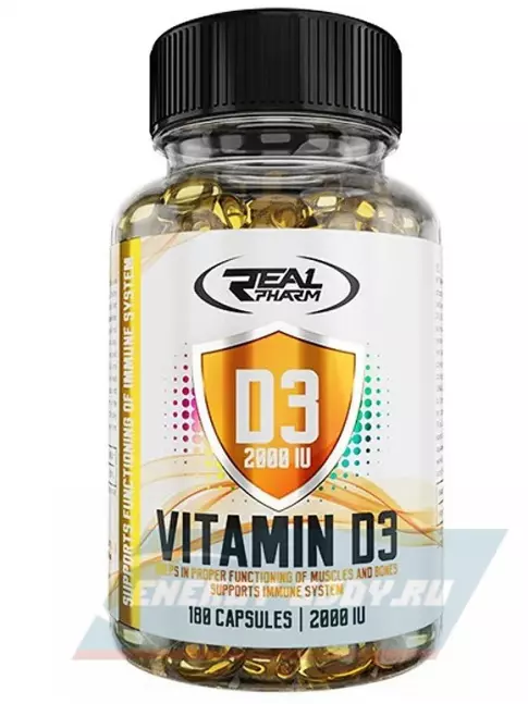  Real Pharm Vitamin D3 2000 IU 180 капсул