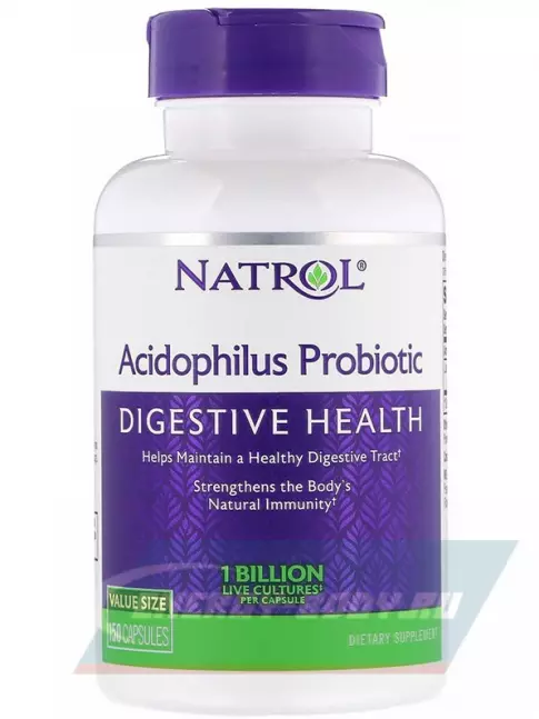 Natrol Acidophilus Probiotic 100 mg 150 капсул Natrol Acidophilus Probiotic 100 mg 150 капсул
