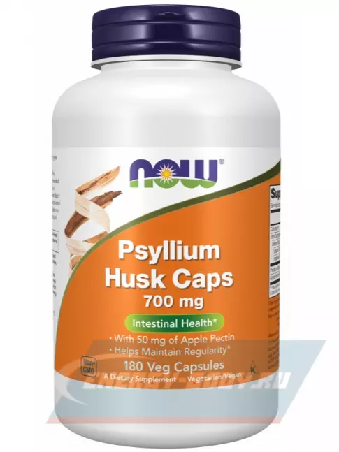 NOW FOODS Psyllium Husk 700 mg 180 веган капсул