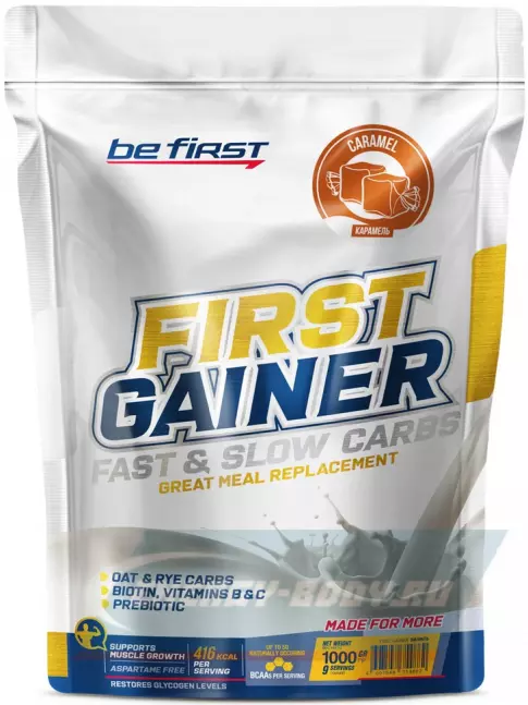 Гейнер Be First First Gainer 1000 г, Карамель