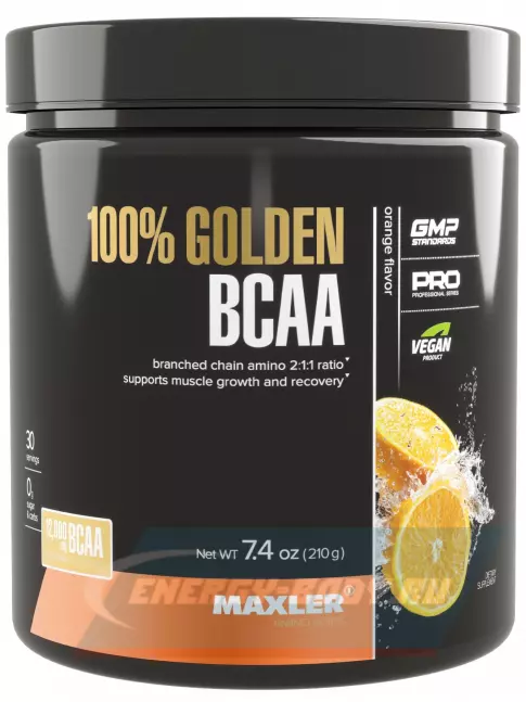 ВСАА MAXLER 100% Golden BCAA 210 г, Апельсин