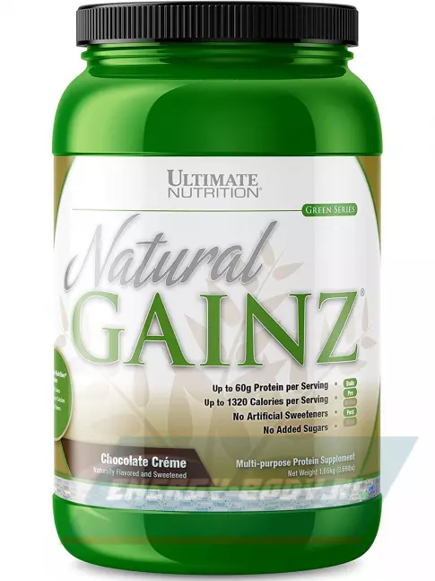 Гейнер Ultimate Nutrition Natural Gainz 1666 г, Шоколадный крем