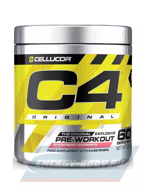 Предтерник Cellucor C4 Pre-Workout 390 г, Земляничная Маргарита