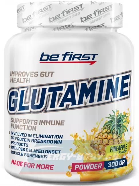 Глютамин Be First Glutamine Powder 300 г, Ананас