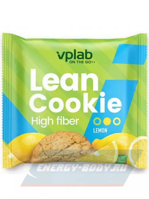 Батончик протеиновый VP Laboratory Lean Cookie 12 штук * 40 г, Лимон