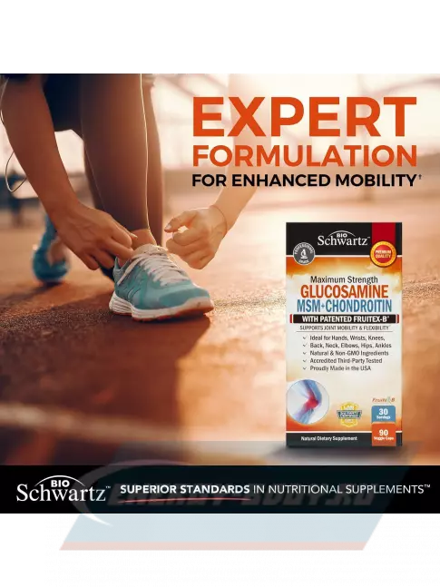 Суставы, связки BioSchwartz Glucosamine Msm + Chondroitin 90 капсул