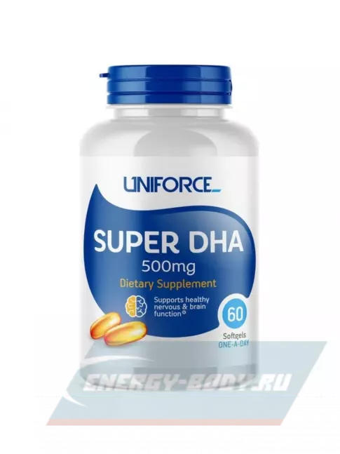 Omega 3 Uniforce Super DHA 500 mg 60 капсул