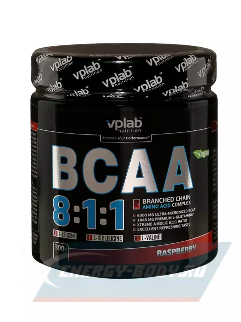 ВСАА VP Laboratory BCAA 8:1:1 300 гр, Малина