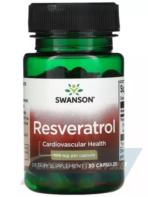  Swanson Resveratrol 100 mg 30 капсул