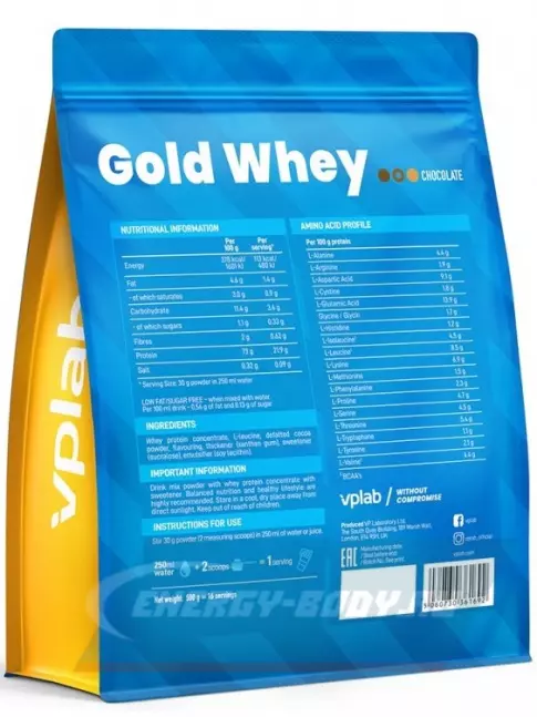  VP Laboratory Gold Whey 500 г, Шоколад