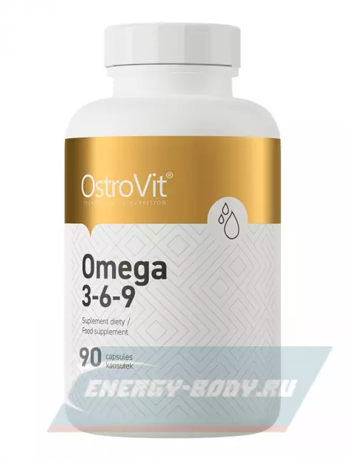 Omega 3 OstroVit OMEGA 3-6-9 90 гелевых капсул