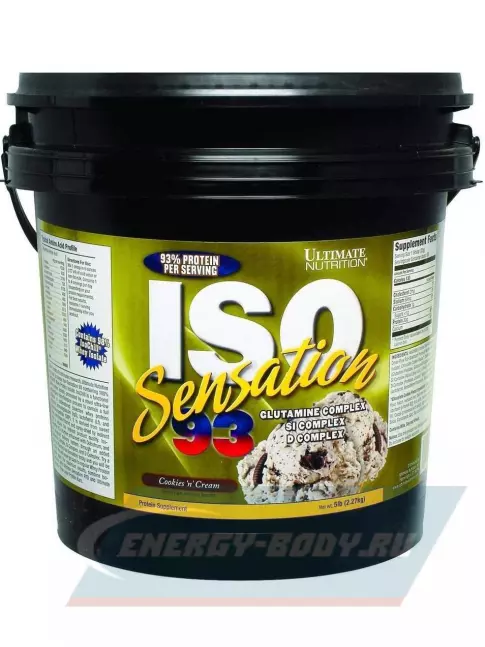  Ultimate Nutrition ISO Sensation 93 2270 г, Печенье с кремом