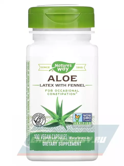  Nature's Way Aloe Vera 100 веганских капсул