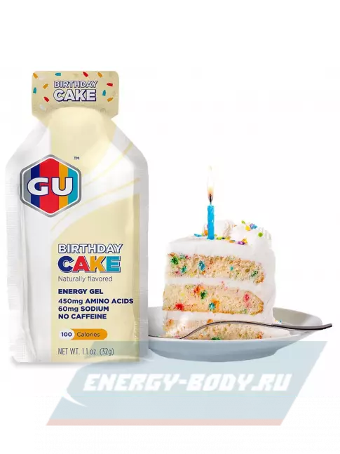 Энергетический гель GU ENERGY Gel MIX 3 x 32 г, Ягоды,Печенье,Праздничный торт