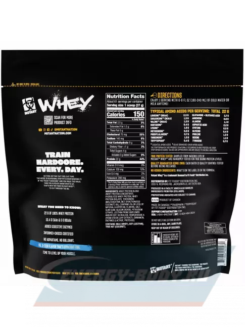 Mutant Whey 2270 г, Ванильное мороженое Mutant Whey 2270 г, Ванильное мороженое
