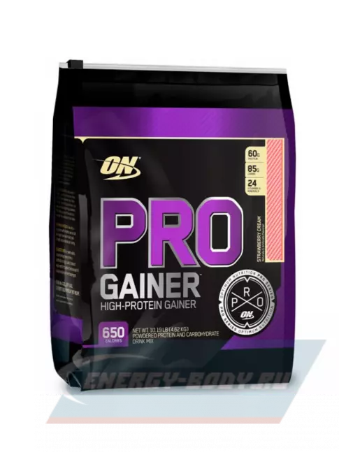 Гейнер Optimum Nutrition Pro Gainer 4620 г, Клубника крем